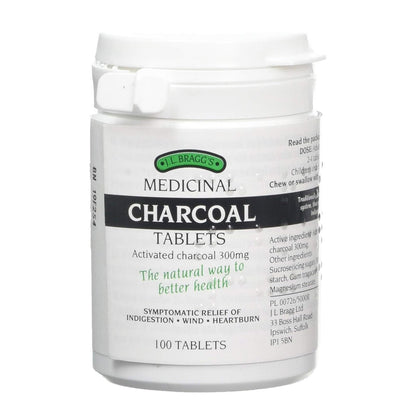 Charcoal 300mg 100 tablets - Braggs - Supplements - Eco Natural Products
