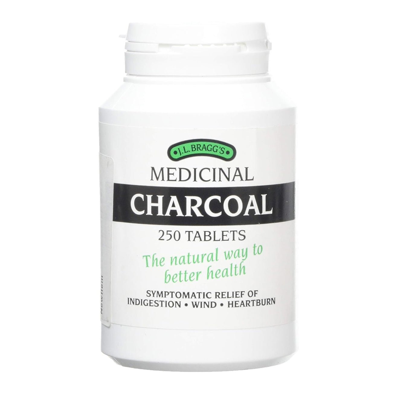 Charcoal 300mg 250 Tablets - Eco Natural Products - Braggs - Botanical & Food Supplements