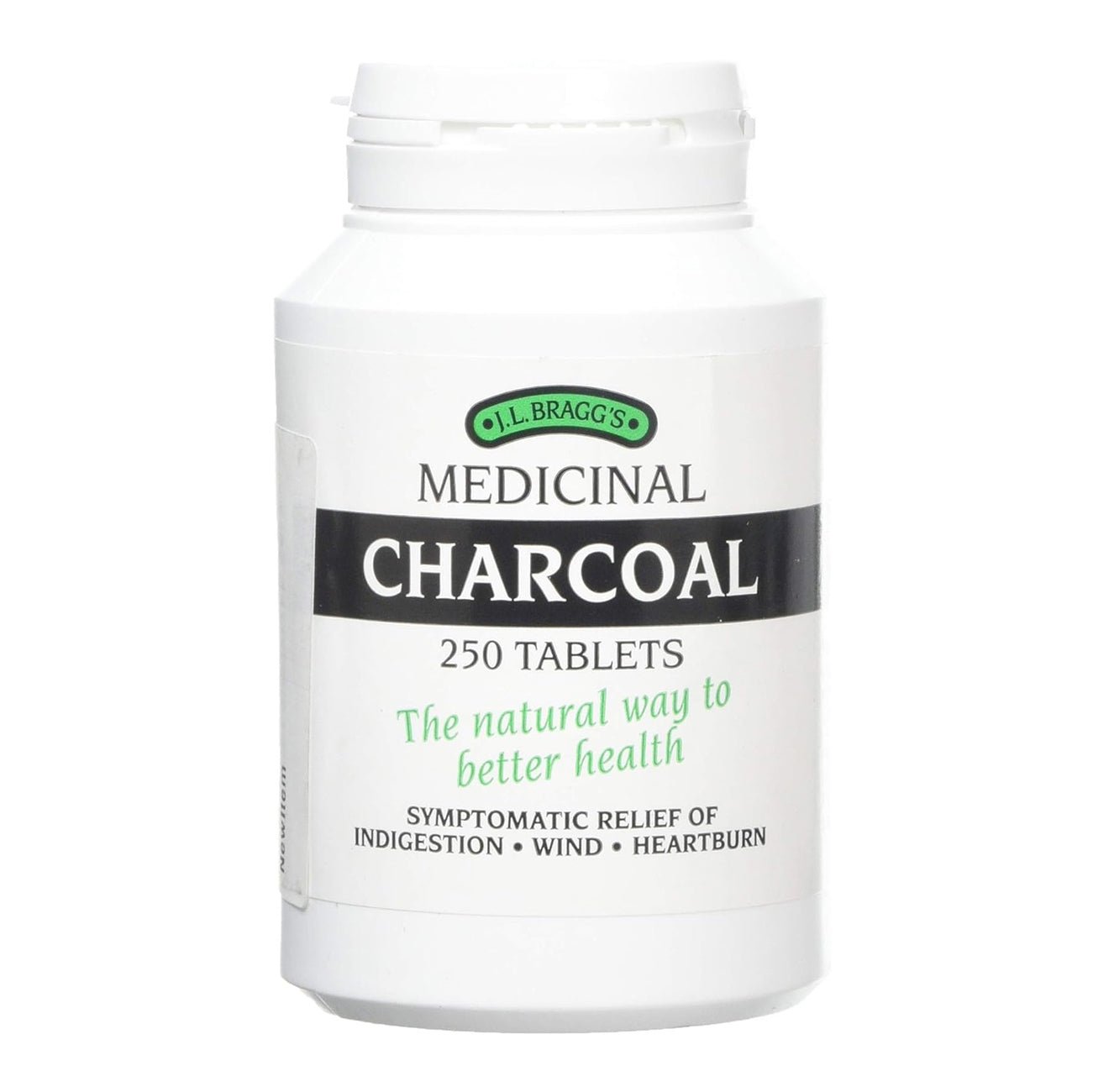 Charcoal 300mg 250 Tablets - Braggs - Botanical & Food Supplements - Eco Natural Products