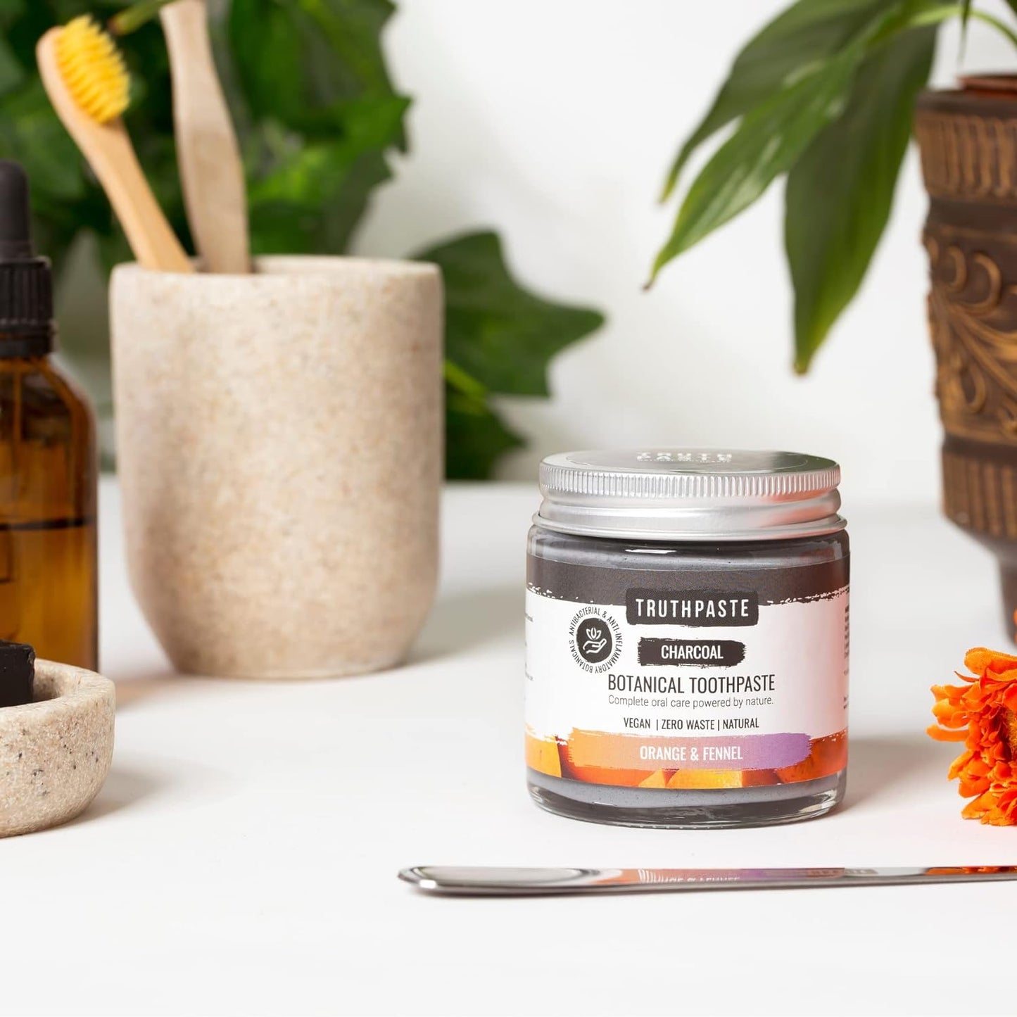 Charcoal Fennel and Orange Toothpaste 100ml - Truthpaste - Eco Natural Products