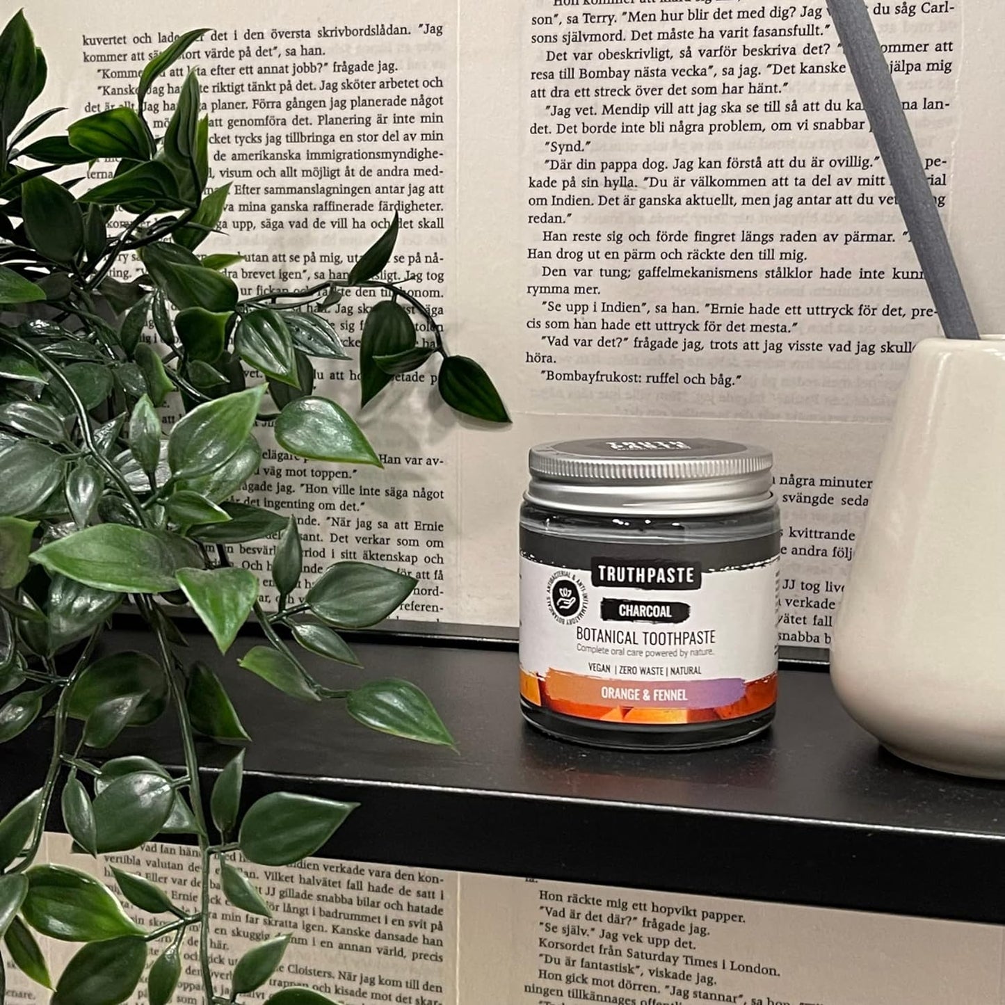 Charcoal Fennel and Orange Toothpaste 100ml - Truthpaste - Eco Natural Products