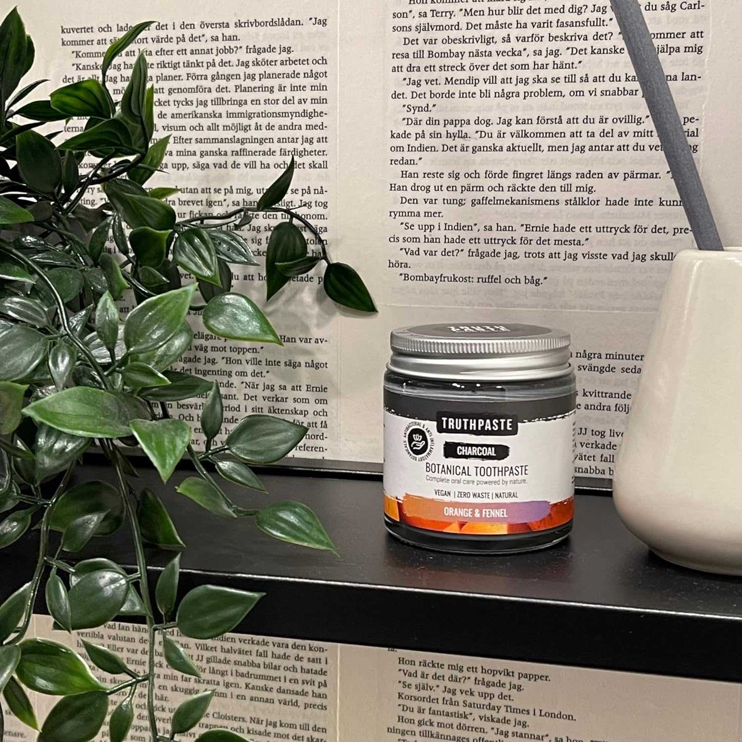 Charcoal Fennel and Orange Toothpaste 100ml - Truthpaste - Eco Natural Products