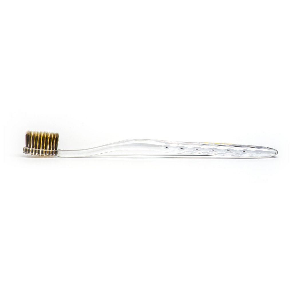 Charcoal & Gold Toothbrush Crystal Handle - Eco Natural Products - Nano - B - Tootbrush