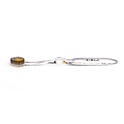 Charcoal & Gold Toothbrush Crystal Handle - Nano - B - Tootbrush - Eco Natural Products