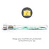 Charcoal & Gold Toothbrush Green Handle - Eco Natural Products - Nano - B - Tootbrush