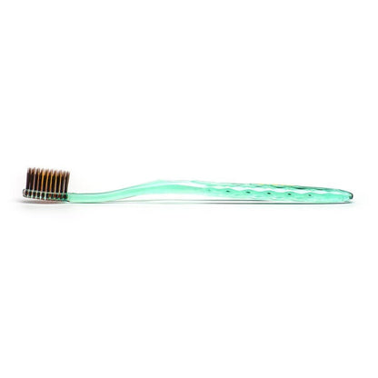 Charcoal & Gold Toothbrush Green Handle - Nano - B - Tootbrush - Eco Natural Products
