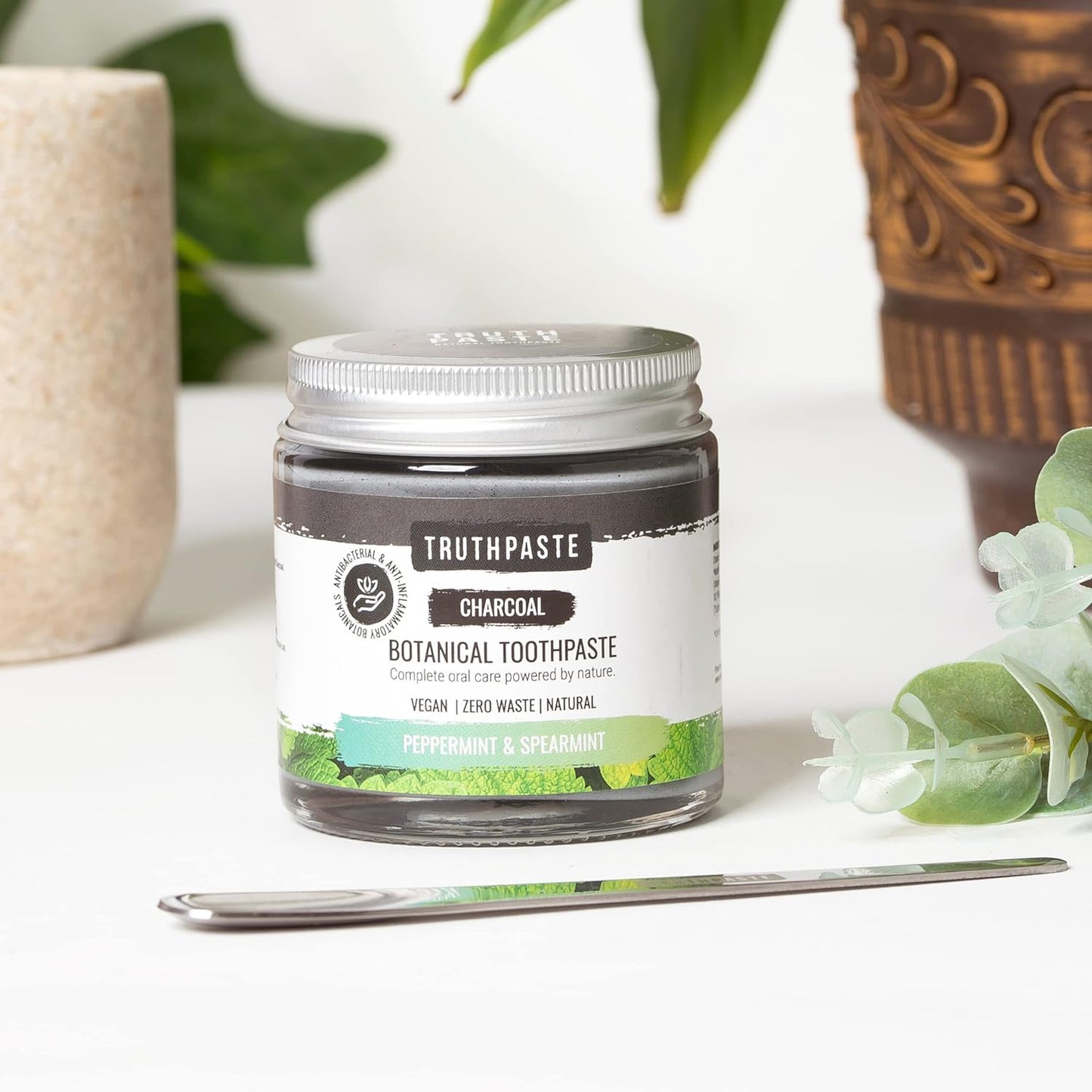 Charcoal Peppermint and Spearmint Toothpaste 100ml - Truthpaste - Eco Natural Products