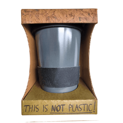 Charcoal Rice Husk Reusable Travel Cup 400ml - Shared Earth - Tableware - Shared Earth