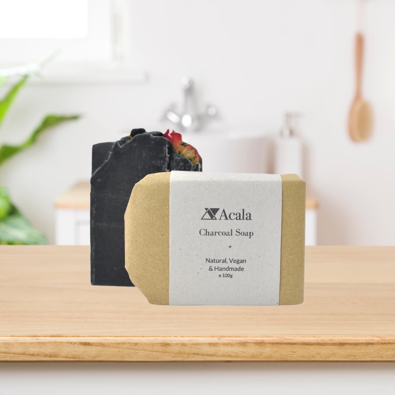 Charcoal Soap 100g - Eco Natural Products - Acala - Bar Soap