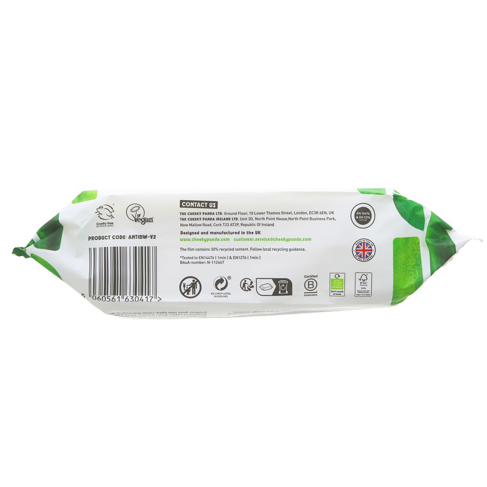 Cheeky Panda Antibacterial Multi Surface Wipes 90 Wipes side 3 packaging