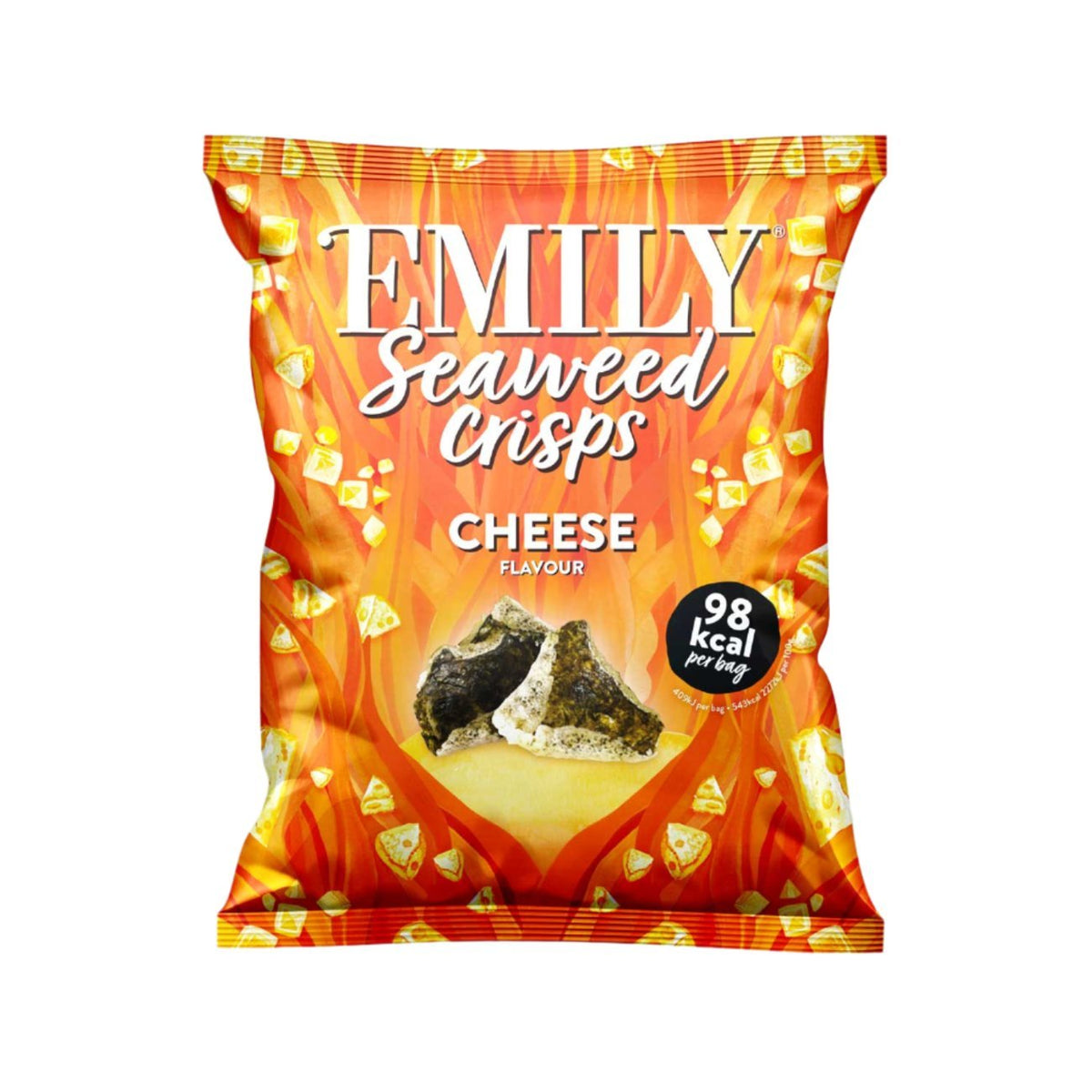 Abakus Food Cheese Flavour Seaweed Crisps - 18g - Abakus Foods - Seaweed Crisps - Eco Natural Products