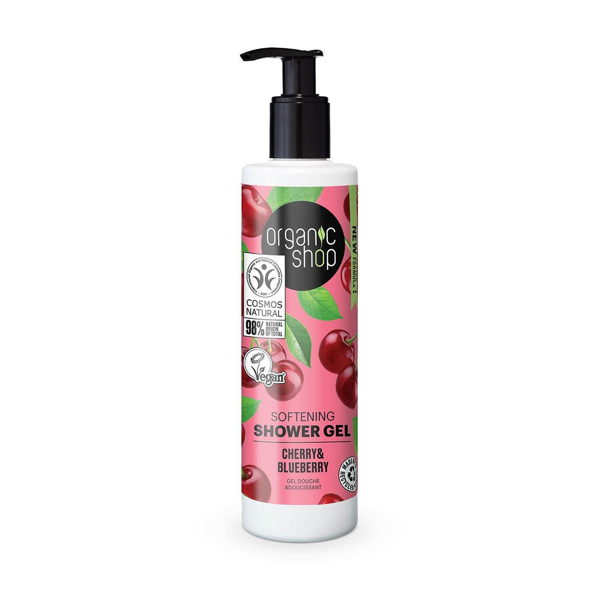 Cherry and Blueberry Softening Shower Gel 280ml - Organic Shop - Shower Gel - Eco Natural Products