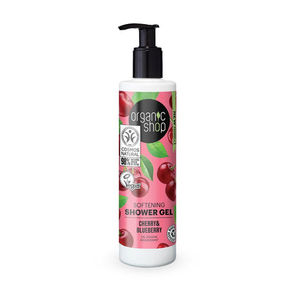 Cherry and Blueberry Softening Shower Gel 280ml - Organic Shop - Shower Gel - Eco Natural Products