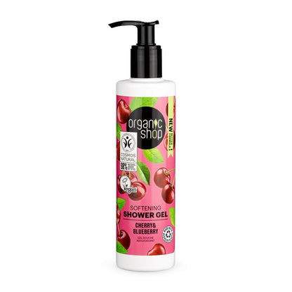 Cherry and Blueberry Softening Shower Gel 280ml - Organic Shop - Shower Gel - Eco Natural Products