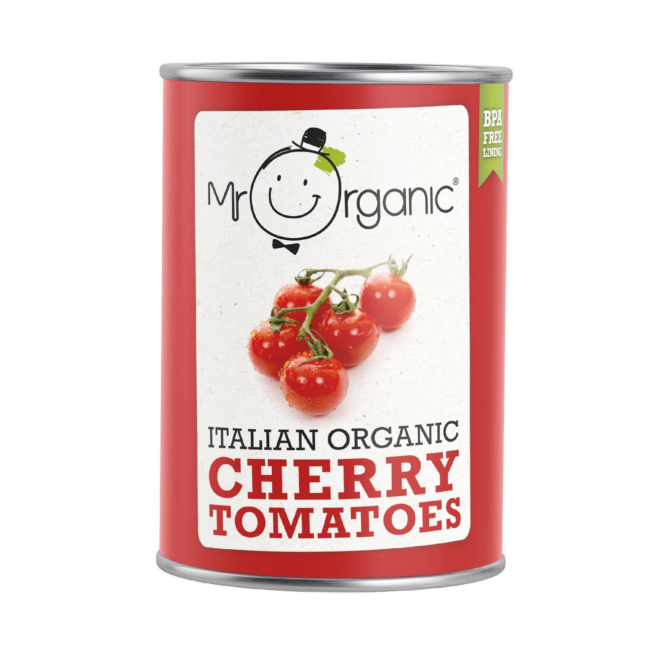 Cherry Tomatoes Tin 400g - Eco Natural Products - Mr Organic - Tomatoes