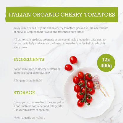 Cherry Tomatoes Tin 400g - Mr Organic - Tomatoes - Eco Natural Products