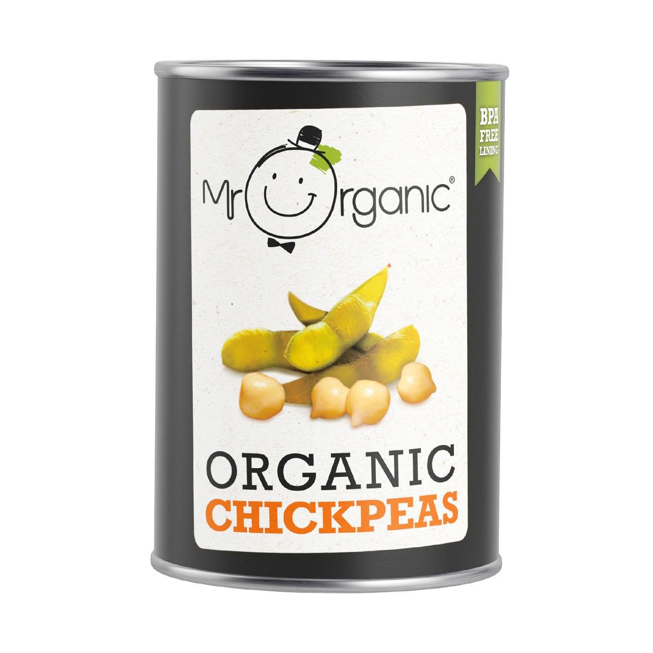 Chick Peas Tin 400g - Mr Organic - Chick peas - Eco Natural Products