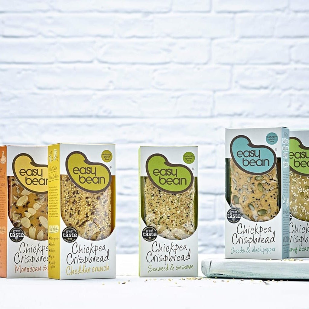 Chickpea Crispbread Cheddar Crunch 110g - Easy Bean - Crispbread - Eco Natural Products