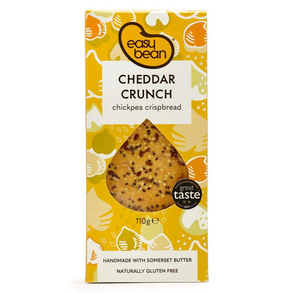Chickpea Crispbread Cheddar Crunch 110g - Easy Bean - Crispbread - Eco Natural Products