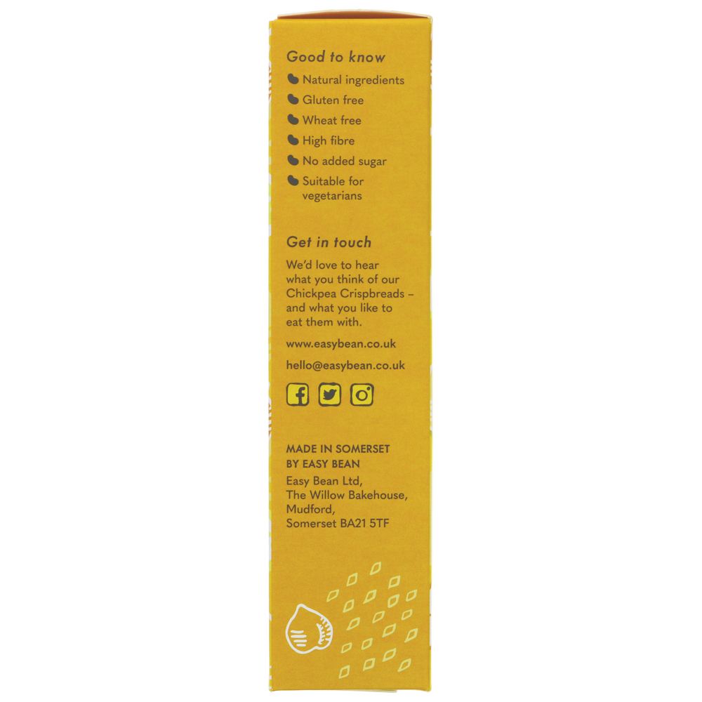 Chickpea Crispbread Cheddar Crunch 110g - Easy Bean - Crispbread - Eco Natural Products