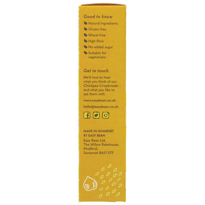 Chickpea Crispbread Cheddar Crunch 110g - Easy Bean - Crispbread - Eco Natural Products