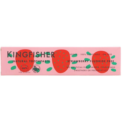 Children Strawberry Toothpaste 100ml - Kingfisher - Toothpaste - Kingfisher