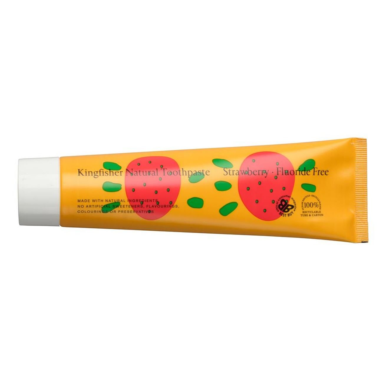 Children Strawberry Toothpaste 100ml - Eco Natural Products - Kingfisher - Toothpaste