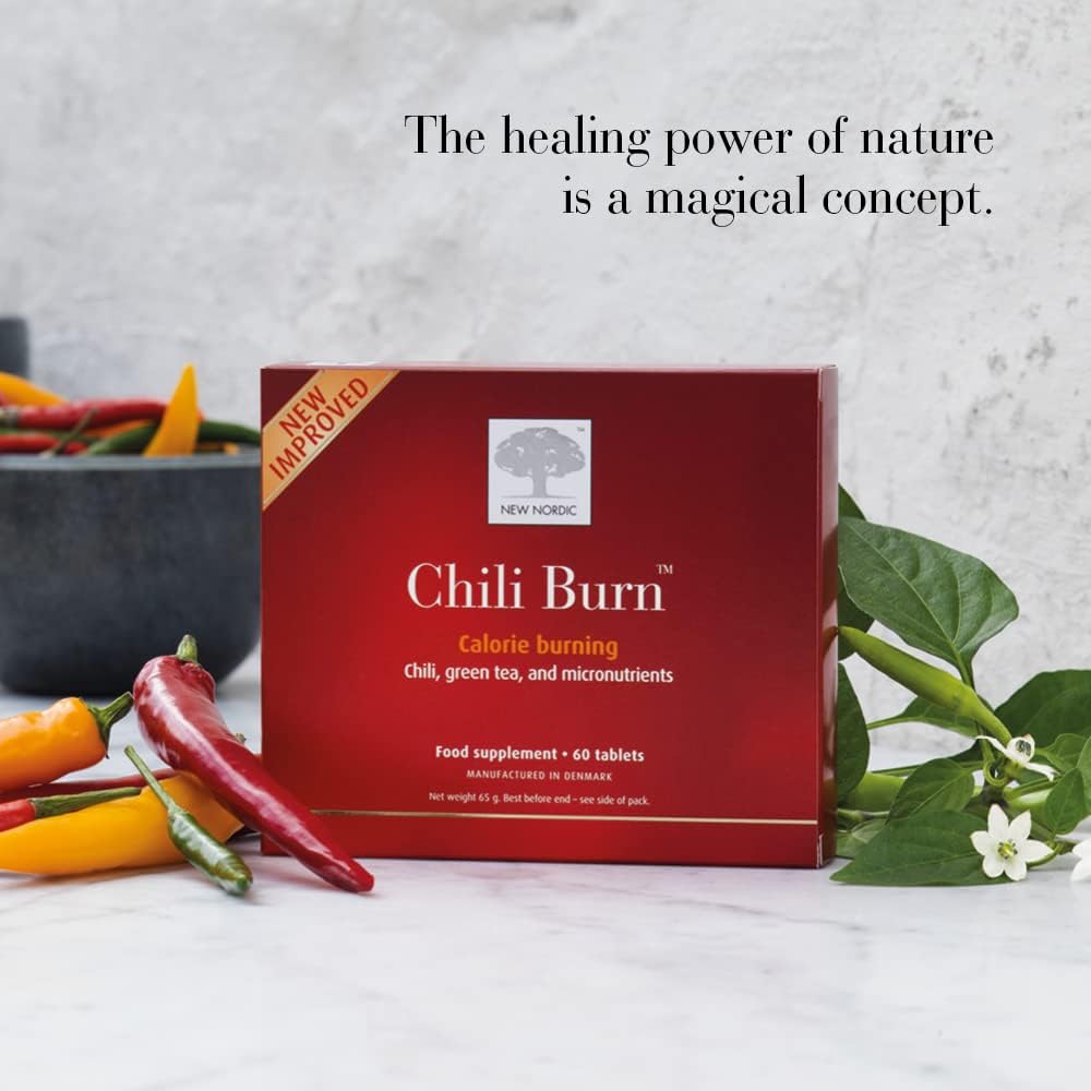 Chili Burn 60 Tablets - New Nordic - Botanical & Food Supplements - Eco Natural Products