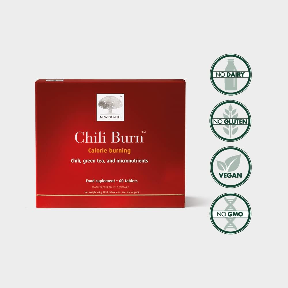 Chili Burn 60 Tablets - New Nordic - Botanical & Food Supplements - Eco Natural Products