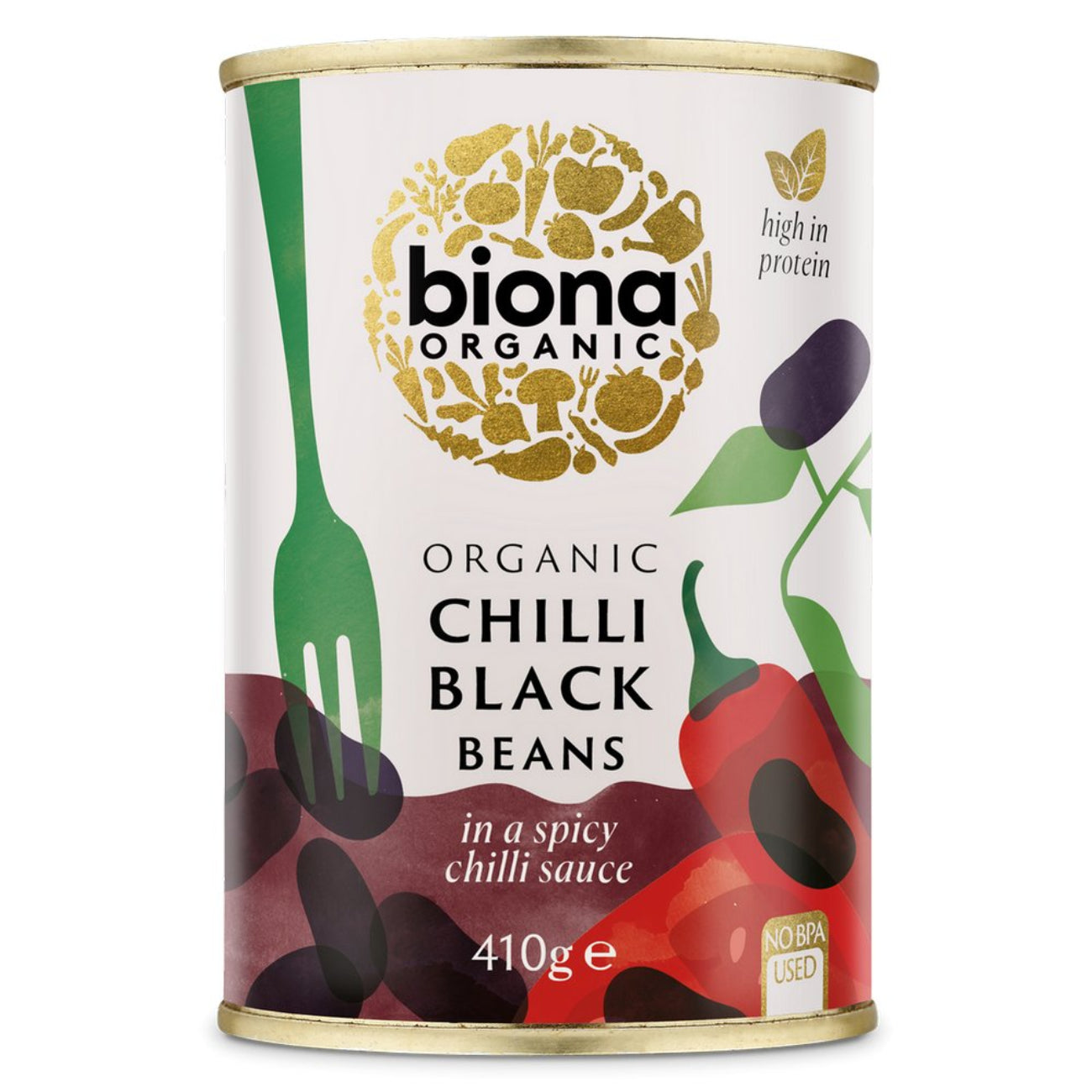 Chilli Black Beans Organic 400g - Biona - Preserved Vegetables - Eco Natural Products
