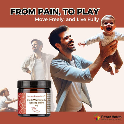 Chilli Muscle Balm 60g - Power Health - Heat Rubs - Power Health