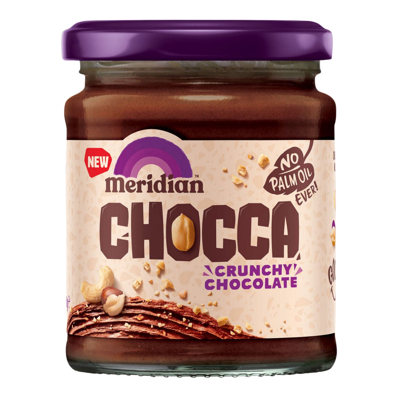 Chocca Crunchy Chocolate Spread 240g - Meridian - Spread - Eco Natural Products