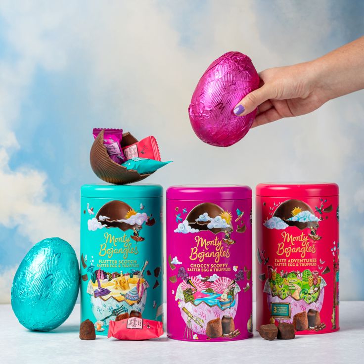 Choccy Scoffy Easter Egg Premium Tin Gift 175g - Monty Bojangles - Truffles - Monty Bojangles