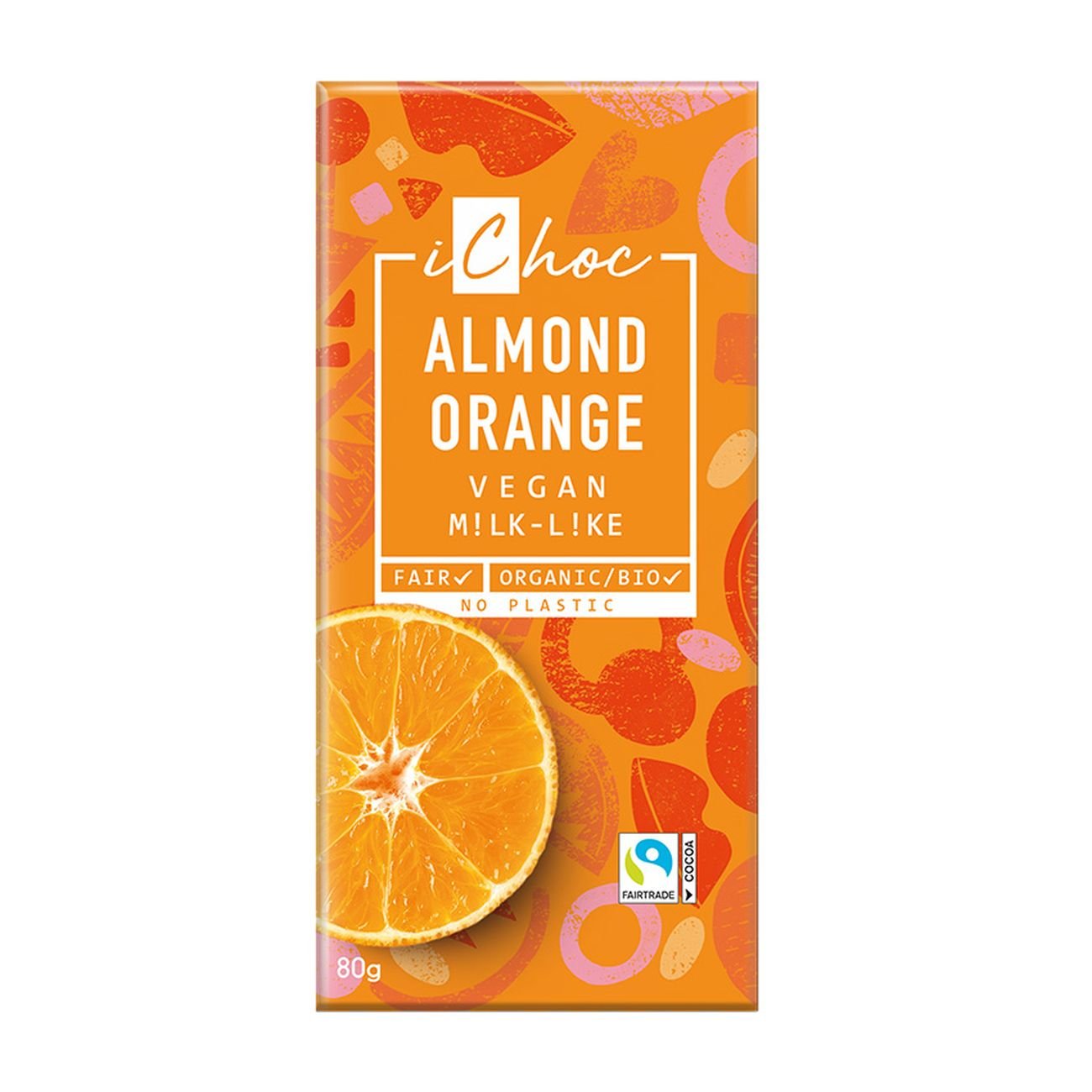 Chocolate Almond Orange 80g - Eco Natural Products - iChoc - Chocolate