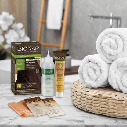 Chocolate Chestnut 4.05 Rapid Permanent Hair Dye 140ml - BioKap - Hair Colour - Eco Natural Products