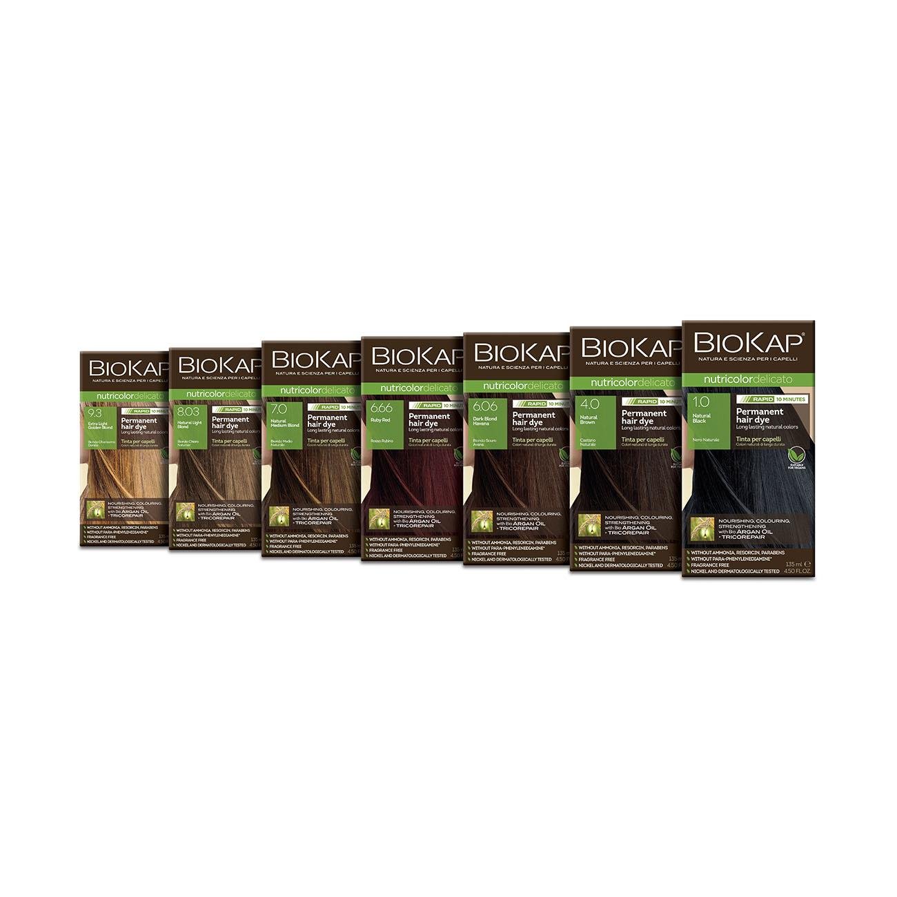 Chocolate Chestnut 4.05 Rapid Permanent Hair Dye 140ml - Eco Natural Products - BioKap - Hair Colour