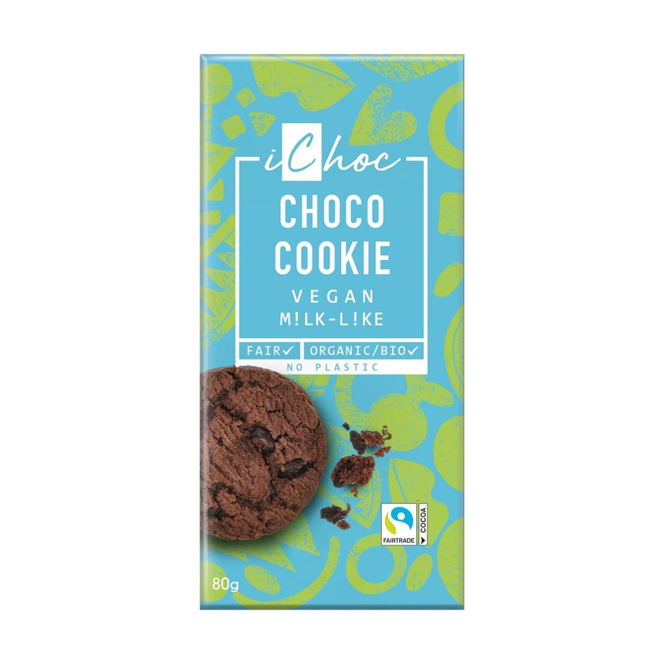 Chocolate Choco Cookie 80g - Eco Natural Products - iChoc - Chocolate