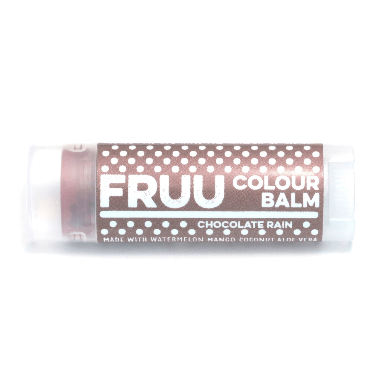 Chocolate Rain Colour Lip Balm 4.5g - FRUU Cosmetics - Lip Balm - FRUU Cosmetics