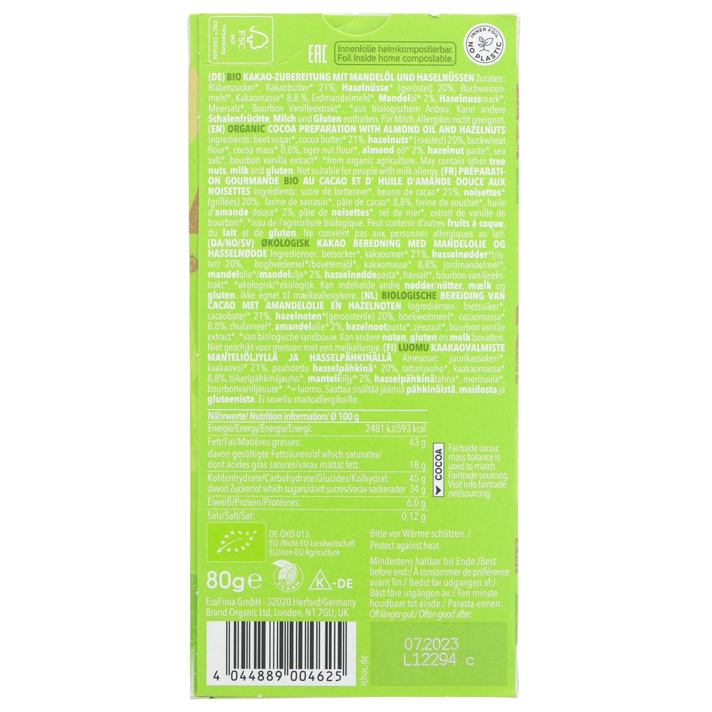 Chocolate Super Nut 80g - iChoc - Chocolate - Eco Natural Products