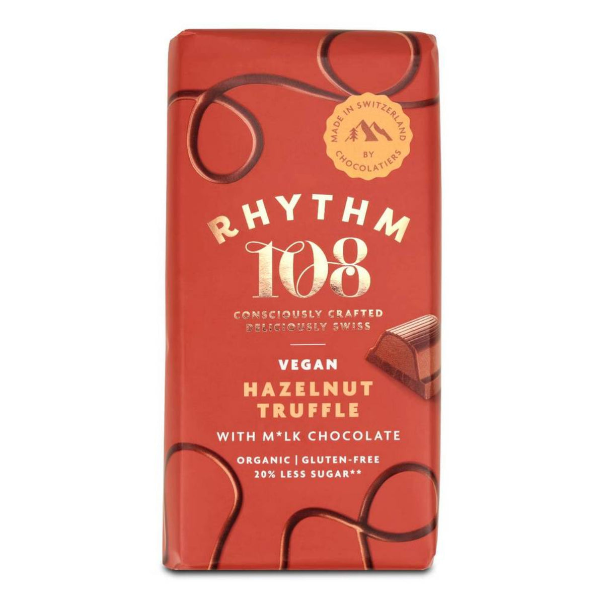Chocolate Tablet Hazelnut Truffle - Rhythm 108 - Chocolate - Eco Natural Products