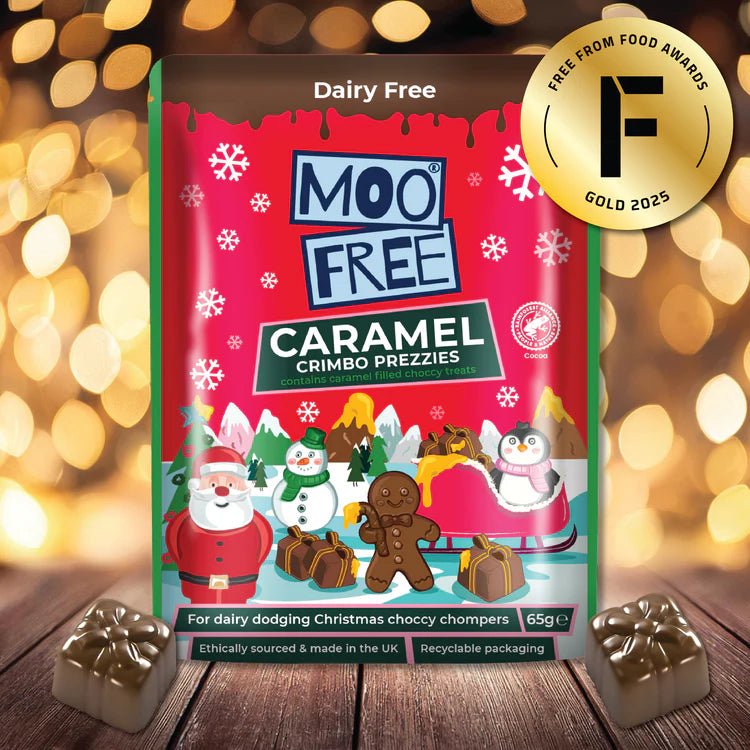 Christmas Caramel Filled Crimbo Prezzies 65g - Moo Free - Chocolates - Moo Free