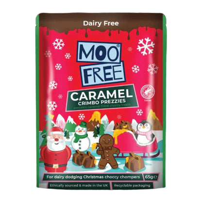 Christmas Caramel Filled Crimbo Prezzies 65g - Moo Free - Chocolates - Moo Free