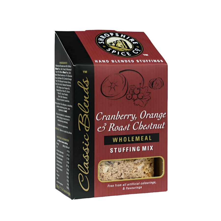 Christmas Cranberry/Orange/Chestnut Wholemeal Stuffing 150g - Eco Natural Products - Shropshire Spice - Seasoning