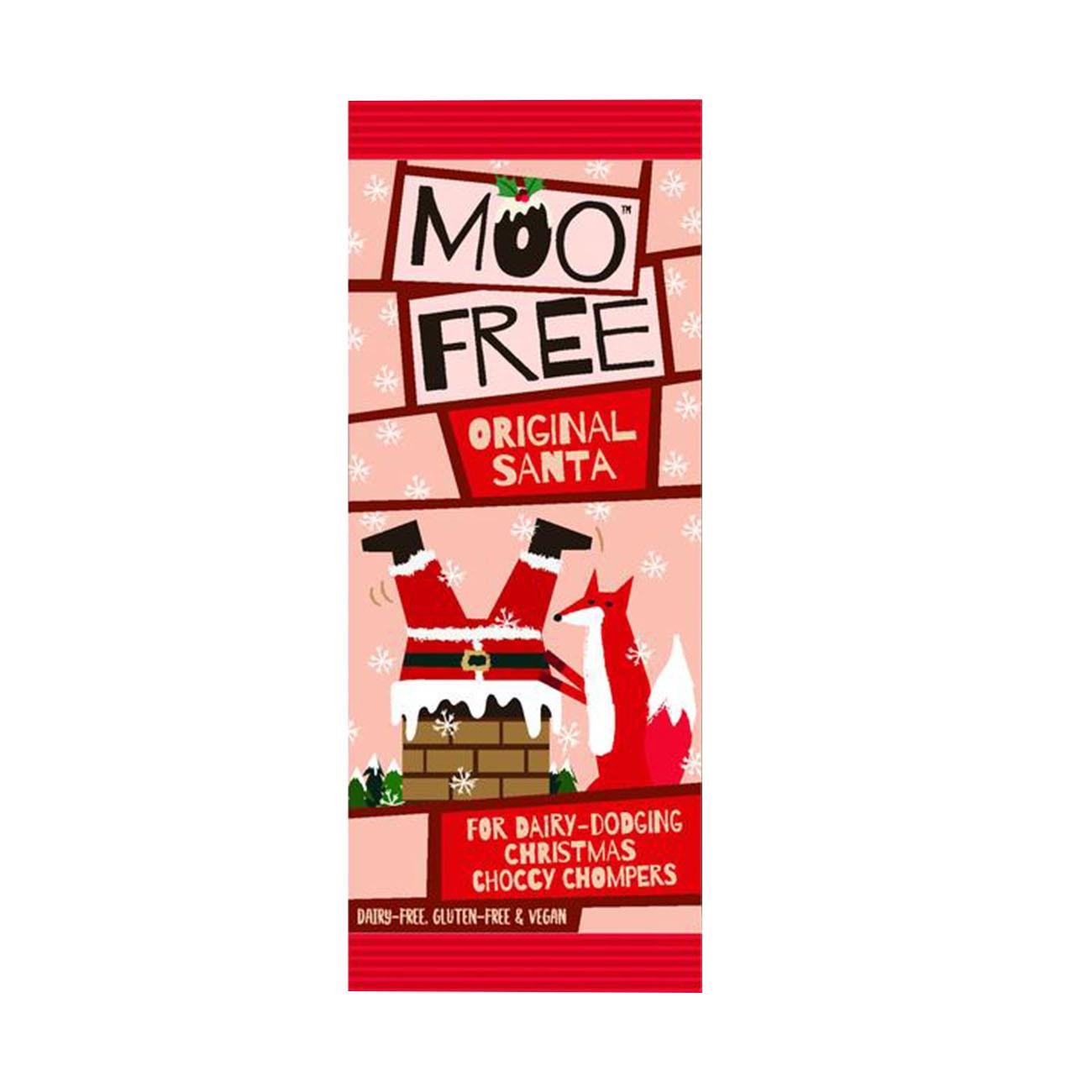 Christmas Milk Chocolate Santa 32g BBE 30.06.2024 - Eco Natural Products - Moo Free - Chocolate