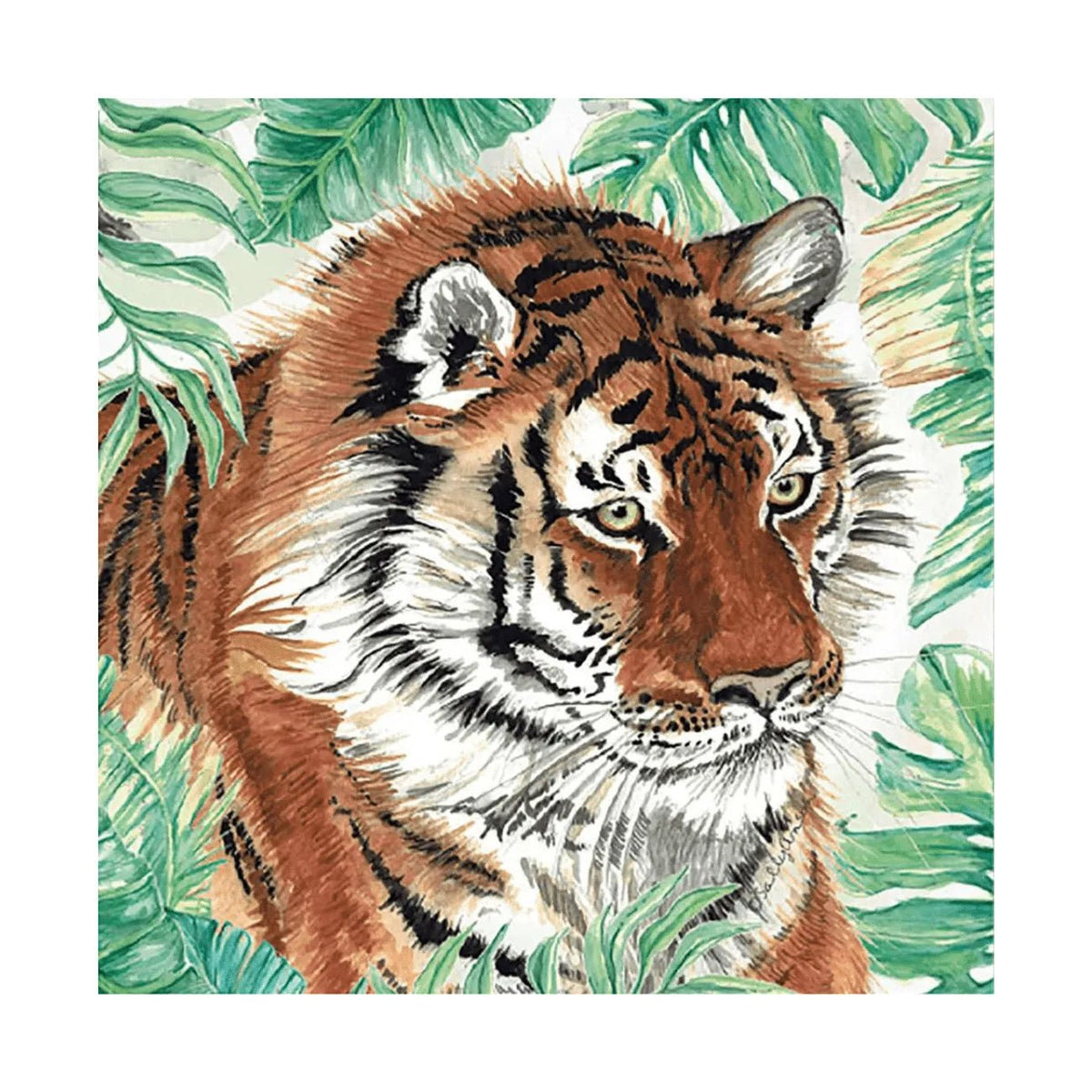 Christmas Tiger Greeting Card - Shared Earth - Greeting & Note Cards - Shared Earth