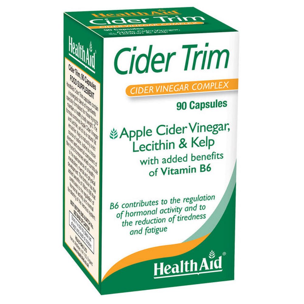 Cider Trim (Cider Vinegar Complex) 90 Capsules - Eco Natural Products - HealthAid - Food Supplement