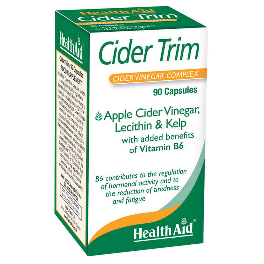 Cider Trim (Cider Vinegar Complex) 90 Capsules - HealthAid - Food Supplement - Eco Natural Products