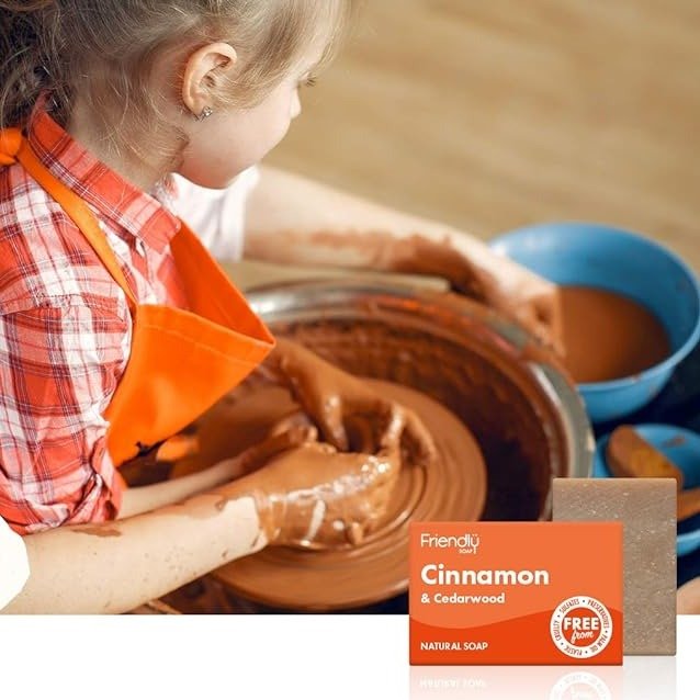 Cinnamon & Cedarwood Soap 95g - Friendly Soap - Bar Soap - Eco Natural Products