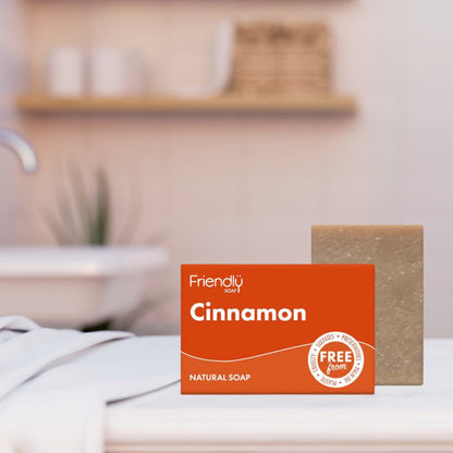 Cinnamon & Cedarwood Soap 95g - Friendly Soap - Bar Soap - Eco Natural Products