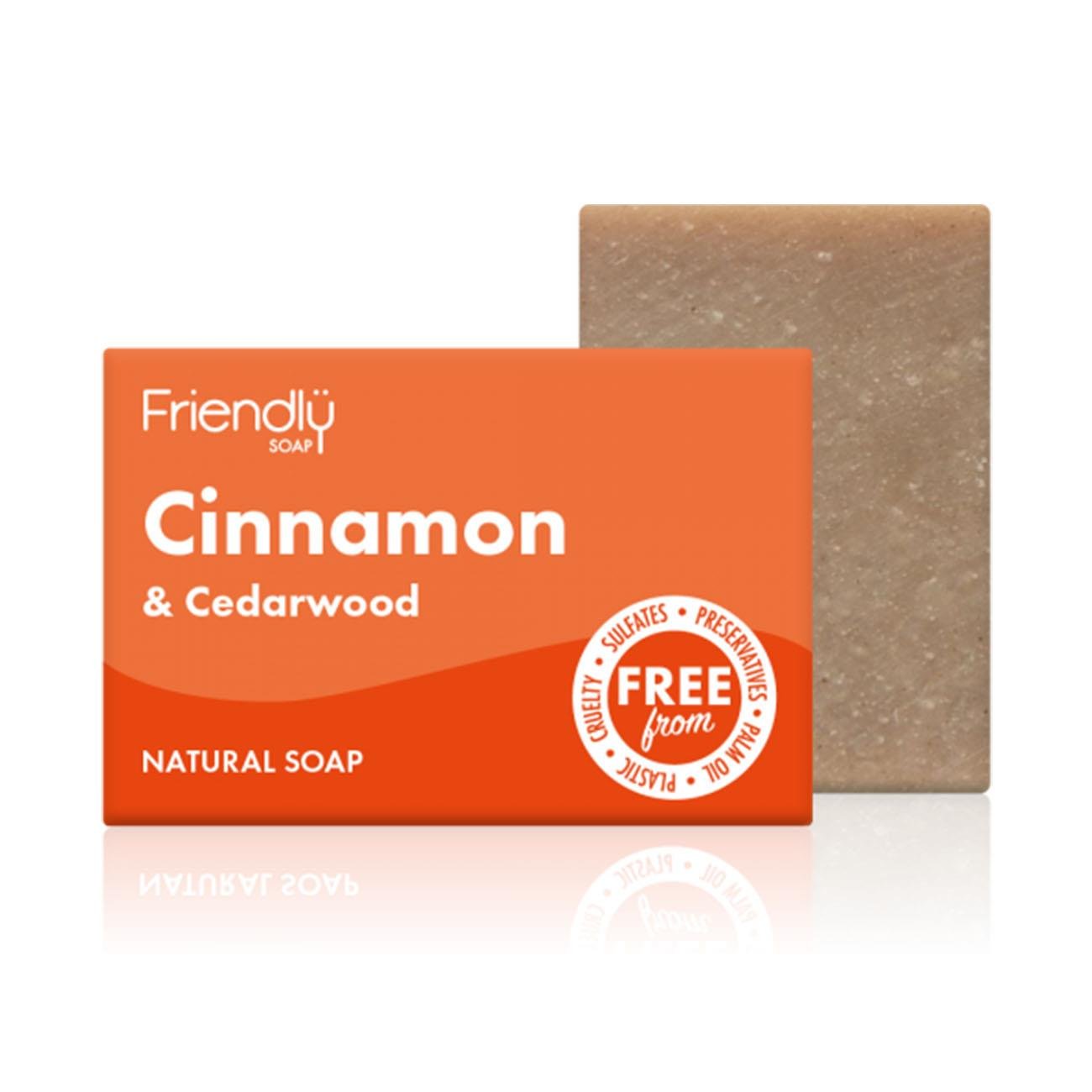 Cinnamon & Cedarwood Soap 95g - Friendly Soap - Bar Soap - Eco Natural Products